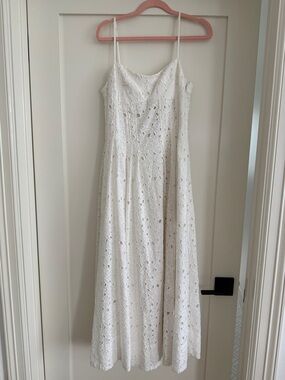 Simkhai White Kittiya Midi Dress NWT size 4